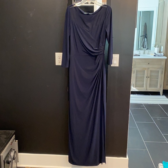 Ralph Lauren Navy formal gown - Picture 3 of 5